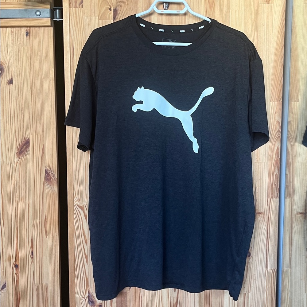 Puma Men's Heathered Black Tee (size XXL)